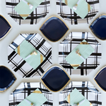 Platos de postre elegantes de mezclilla Jorts