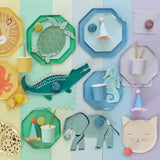 Servilletas pequeñas verde espuma de mar (x 16)