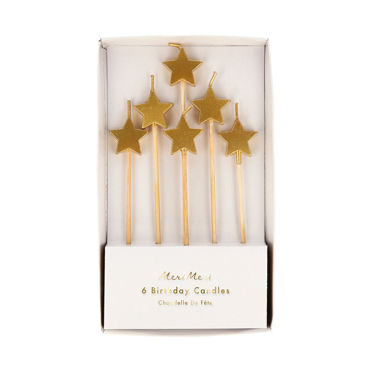 Velas Estrella Dorada (x 6)