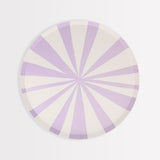 Platos de cena de rayas mixtas (x 8)