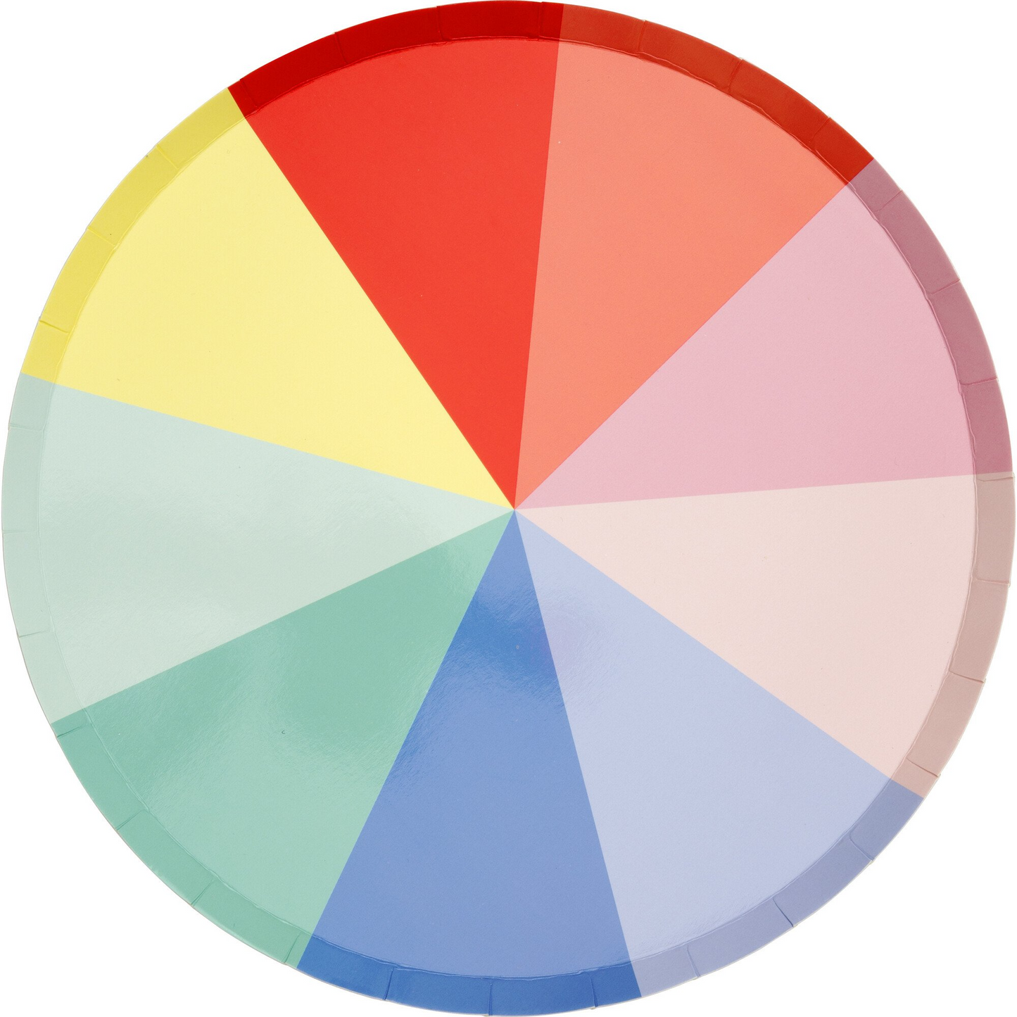 Meri Meri Plato de cena con círculo cromático