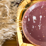 Platos para llevar Posh Gold