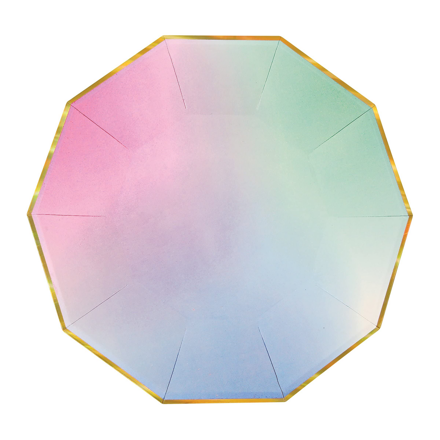 Platos de papel para la cena Meri Meri Toot Sweet Ombre (8 unidades)