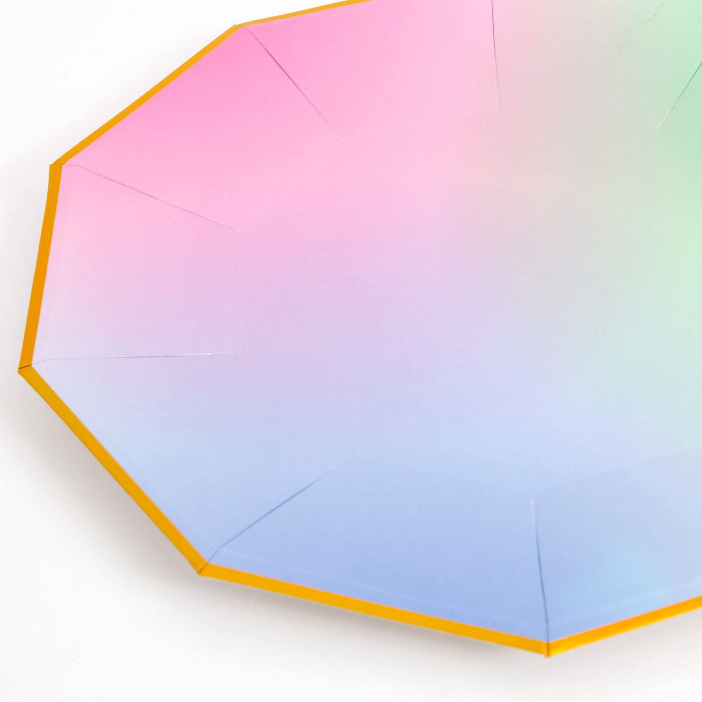 Platos de papel para la cena Meri Meri Toot Sweet Ombre (8 unidades)