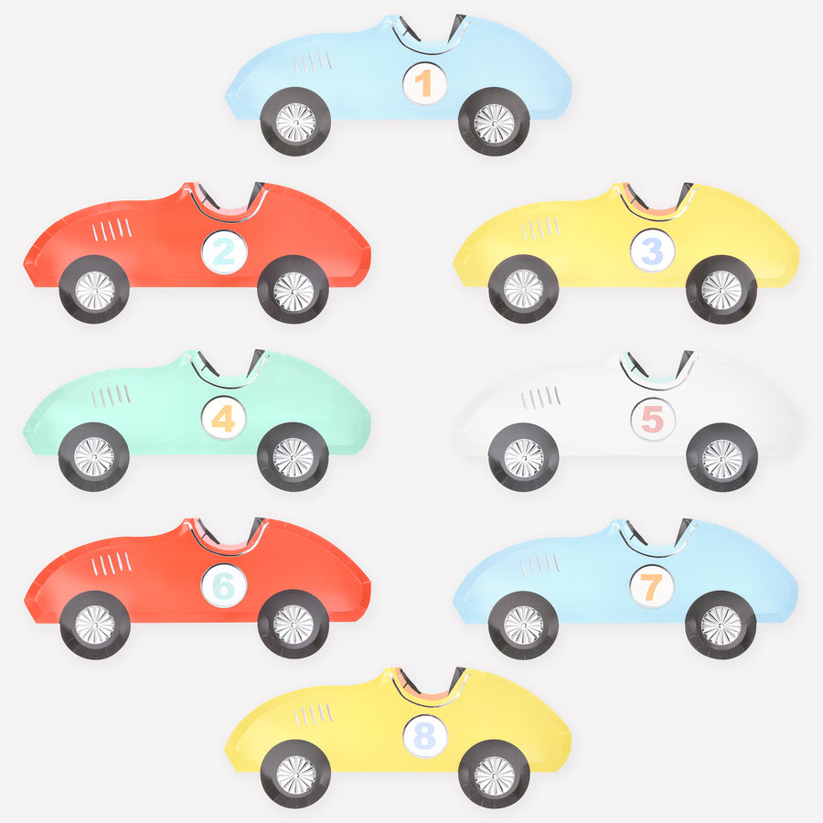 Placas de carreras (x 8)