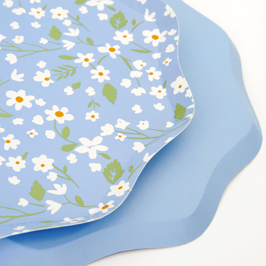 Platos laterales con diseño floral ditsy (x 12)