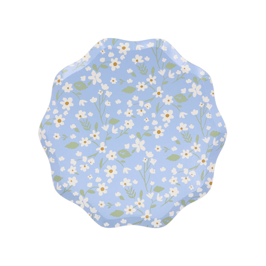 Platos laterales con diseño floral ditsy (x 12)