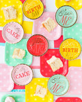 Juego de platos de papel para pastel Hip Hip Hooray