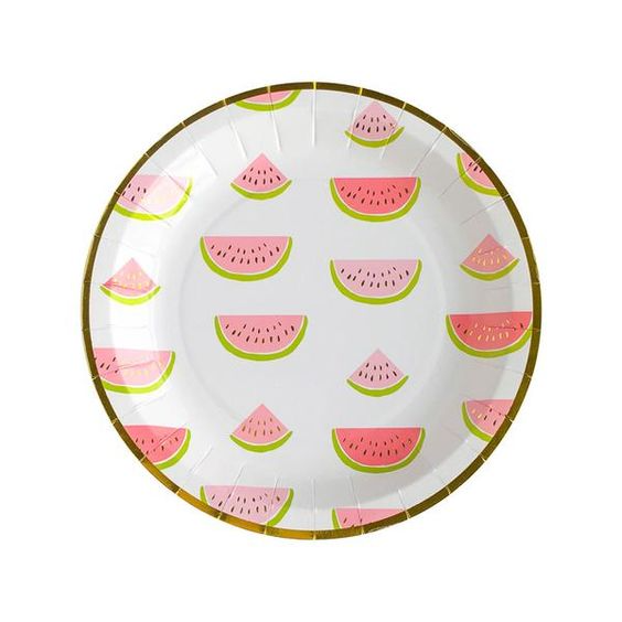 Platos de fiesta Sandías