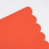 Servilletas pequeñas color rojo tomate (x 16)