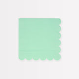 Servilletas pequeñas verde espuma de mar (x 16)