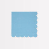 Servilletas pequeñas azul aciano (x 16)
