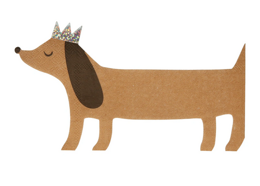 Servilletas de perro salchicha