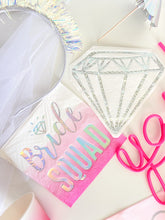 Servilletas plateadas iridiscentes con forma de diamante (juego de 20)