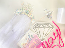 Servilletas plateadas iridiscentes con forma de diamante (juego de 20)