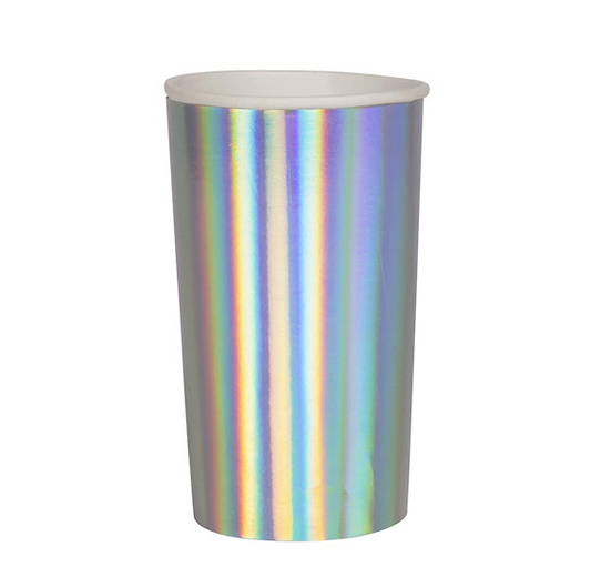 Vaso Highball Plateado Holográfico