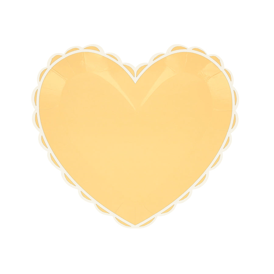 Platos pequeños de corazón pastel (x 8)