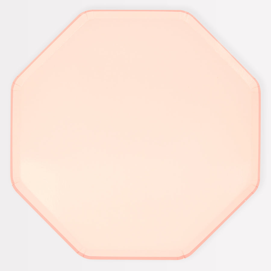 Platos llanos de bailarina rosa (x8)