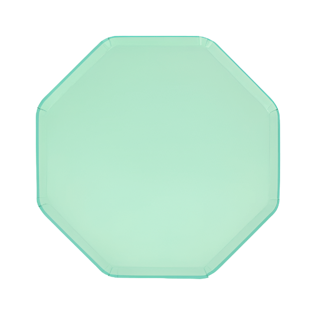 Platos de acompañamiento verde espuma de mar