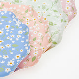 Platos de cena con flores pequeñas (x 12)