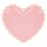 Platos grandes de corazón pastel (x 8)
