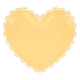 Platos grandes de corazón pastel (x 8)