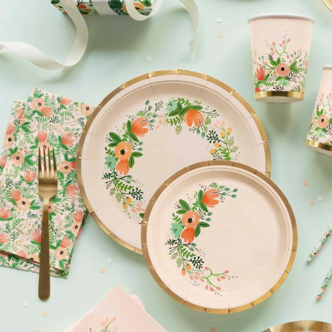 Rifle Paper Co - Platos de papel grandes con diseño de flores silvestres