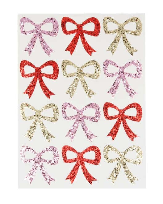 Glitter Bow Stickers