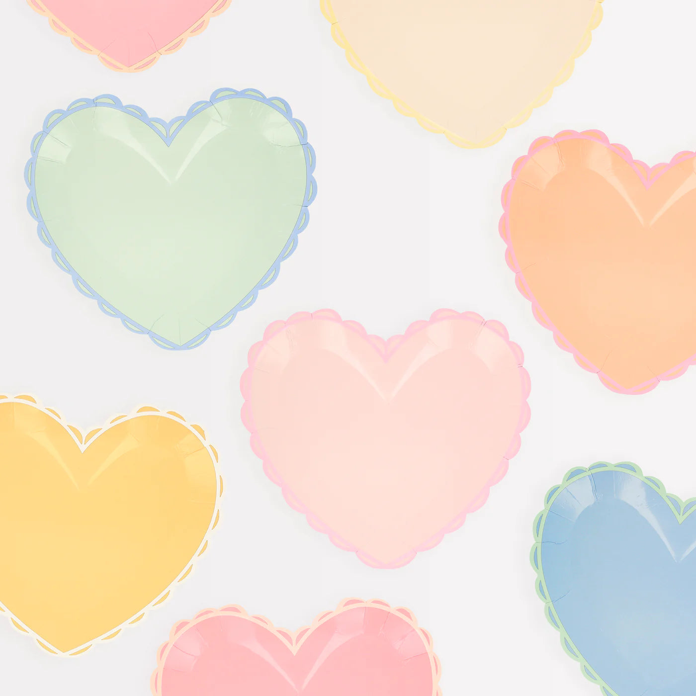 Pastel Heart Side Plates