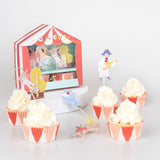 Kit para cupcakes de circo (x 24 adornos)
