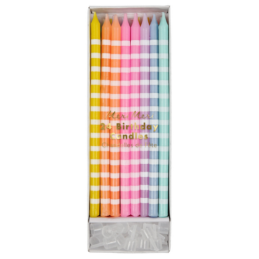 Velas de fiesta pastel (x 24)