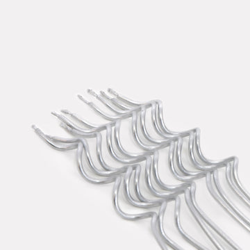 Velas plateadas con espirales (x 20)