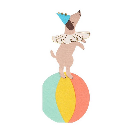 Servilletas de perro de circo Meri Meri